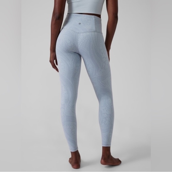 Athleta Elation Textured Tight Legging Size Small Blue NWT New - Picture 3 of 16